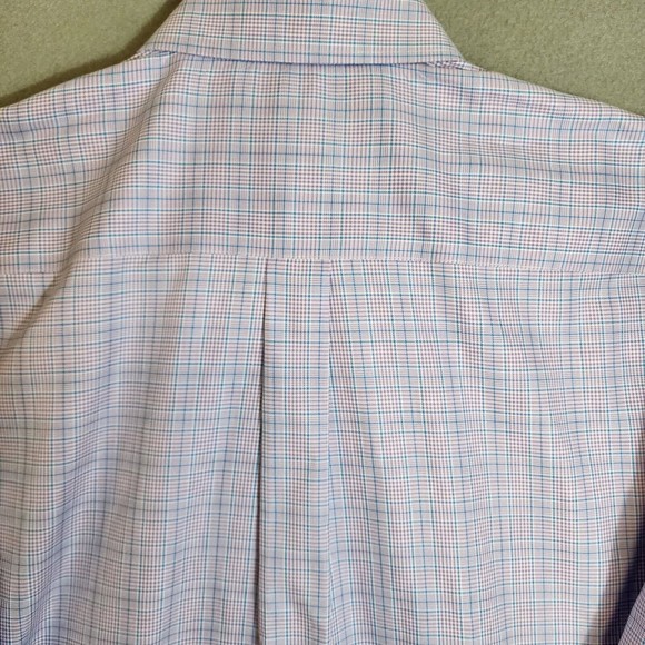 Peter Millar Shirt Mens XL Multicolor Plaid Nanolux Easy Care Full Sleeve - Picture 12 of 16